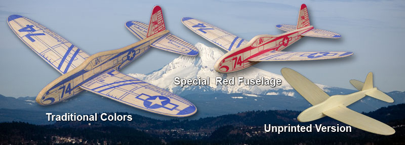 74 Fighter balsa gliders from American Junior Classics